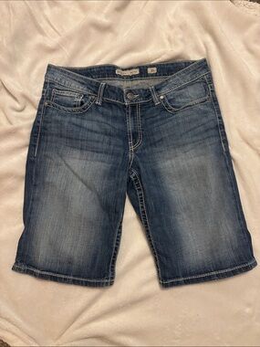 BKE denim capris / jean capri pants / BKE Denim Bermuda Shorts size 31